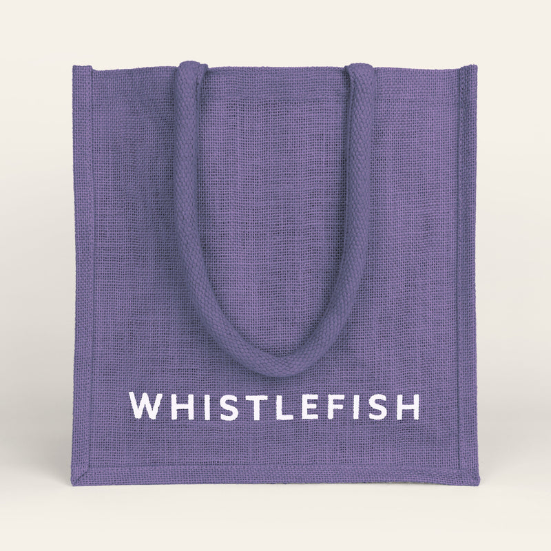 Jute Bag - JB2LL - Whistlefish Jute Bag Purple - Whistlefish Jute Bag Purple - Whistlefish