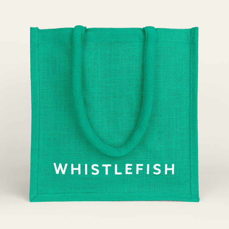 Jute Bag - JB2MI - Whistlefish Jute Bag Emerald Green - Whistlefish Jute Bag Emerald Green - Whistlefish