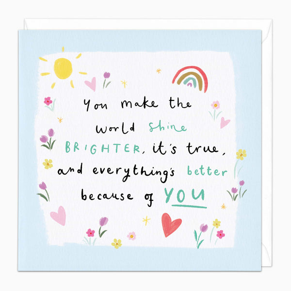 Greeting Card-K001 - Everything's Better Card-Whistlefish