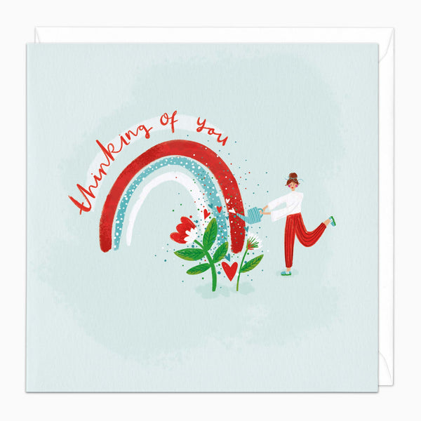 Greeting Card-K002 - Thinking Of You Rainbow Card-Whistlefish