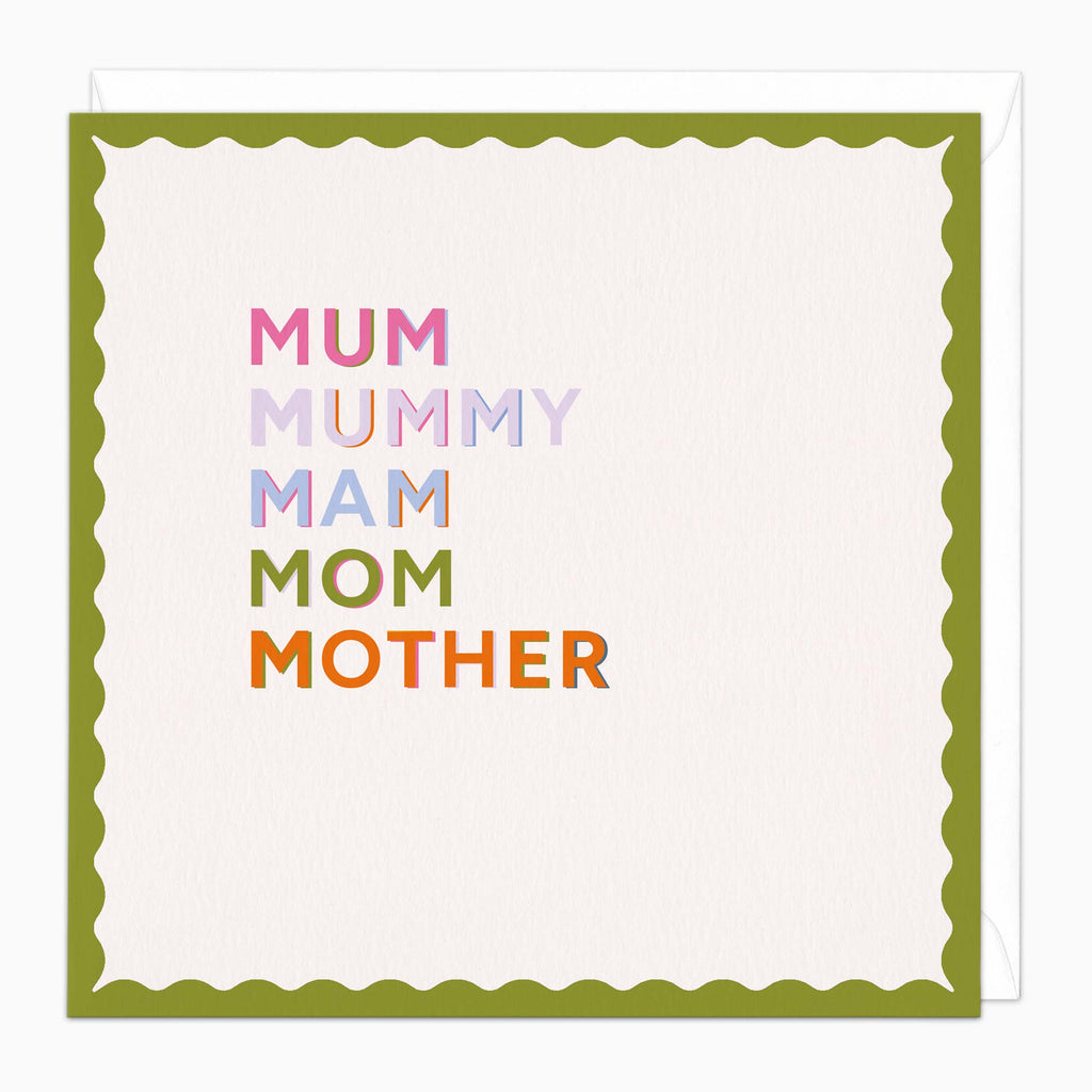 Greeting Card-K010 - Mum, Mummy, Mam Card-Whistlefish