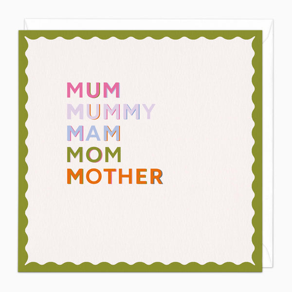 Greeting Card-K010 - Mum, Mummy, Mam Card-Whistlefish
