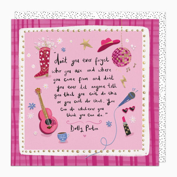 K032 - Dolly's Words of Wisdom Card