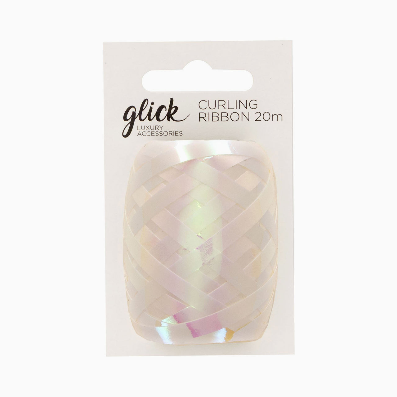 Ribbon-KOPI10 - Iridescent White Curling Ribbon-Glick
