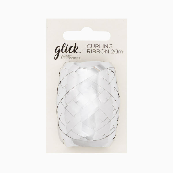 Paper Raffia-KOPM05 - Curling Ribbon Metallic Silver-Glick