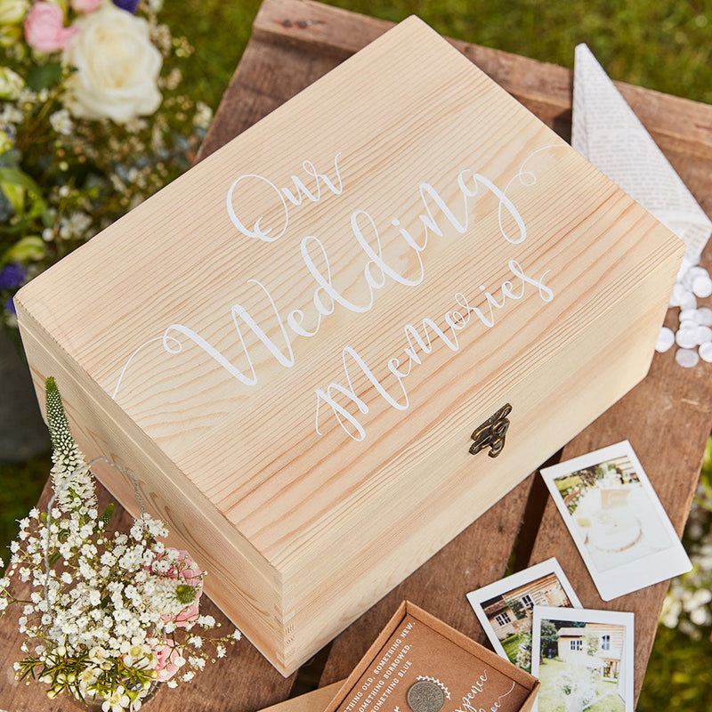 Keepsake Box-CW-278 - Wedding Keepsake Box-Whistlefish