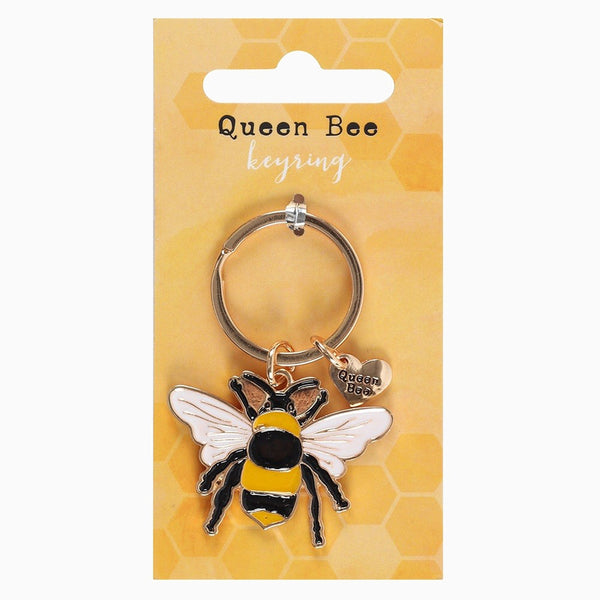 Keyring-DP_41438 - Queen Bee Enamel Keyring-Something Different Wholesale