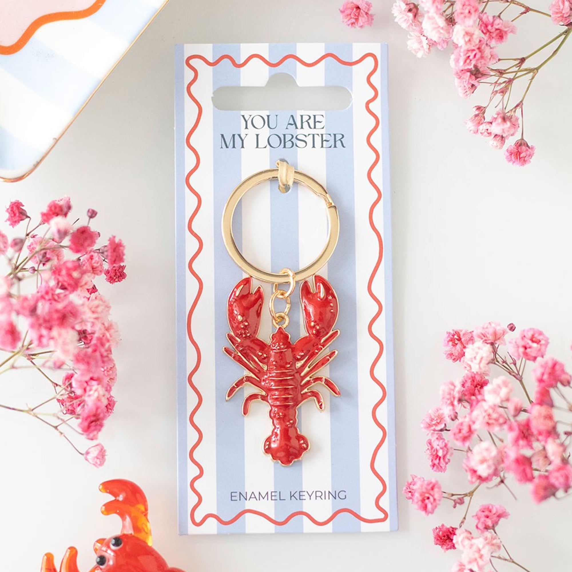 Keyring-HT_97726 - You Are My Lobster Keyring-Something Different Wholesale