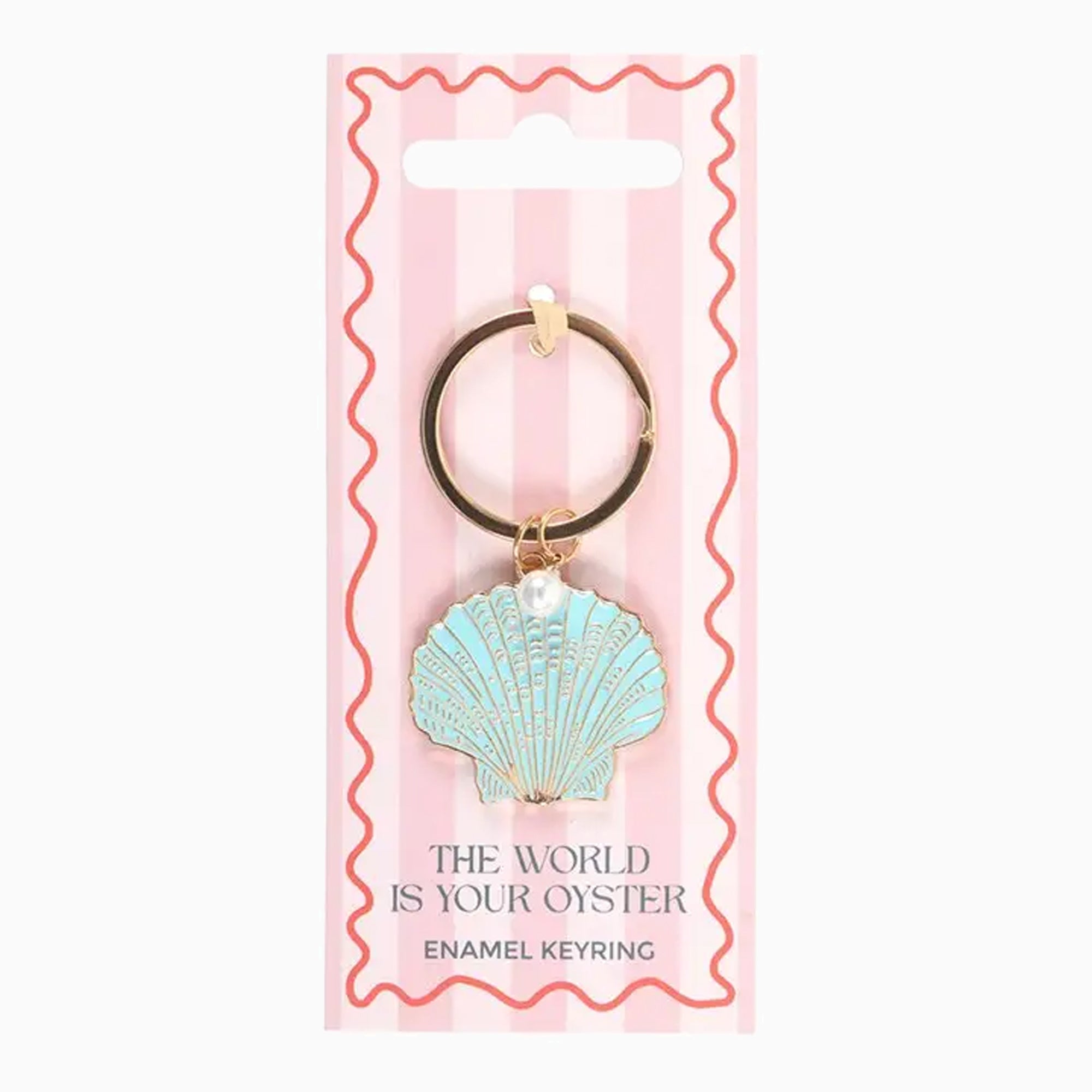 Keyring-HT_97826 - The World is Your Oyster Keyring-Something Different Wholesale