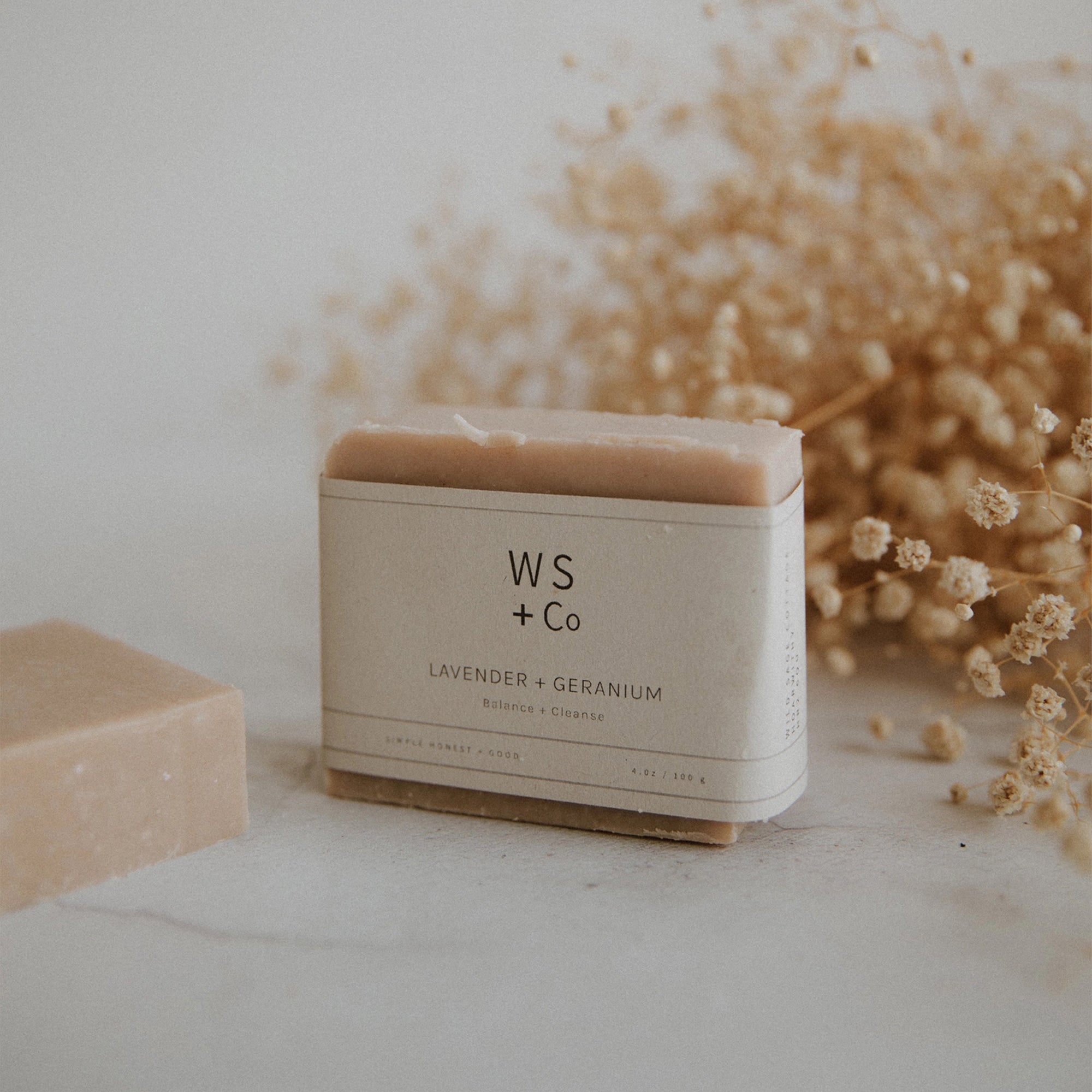 Soap-LGSoap100 - Lavender + Geranium Soap-Wild Sage & Co