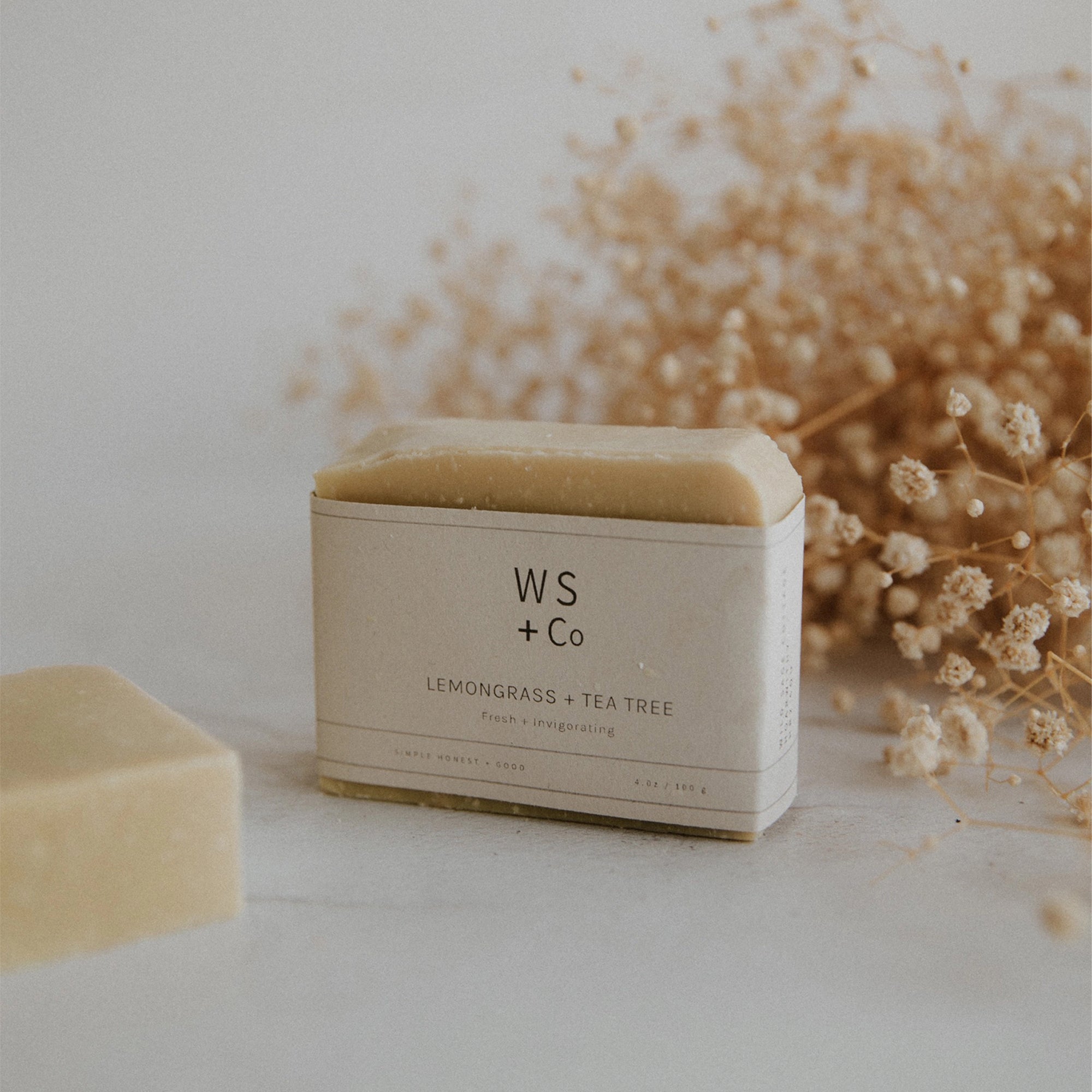 Soap-LTsoap100 - Lemongrass + Teatree Soap-Wild Sage & Co