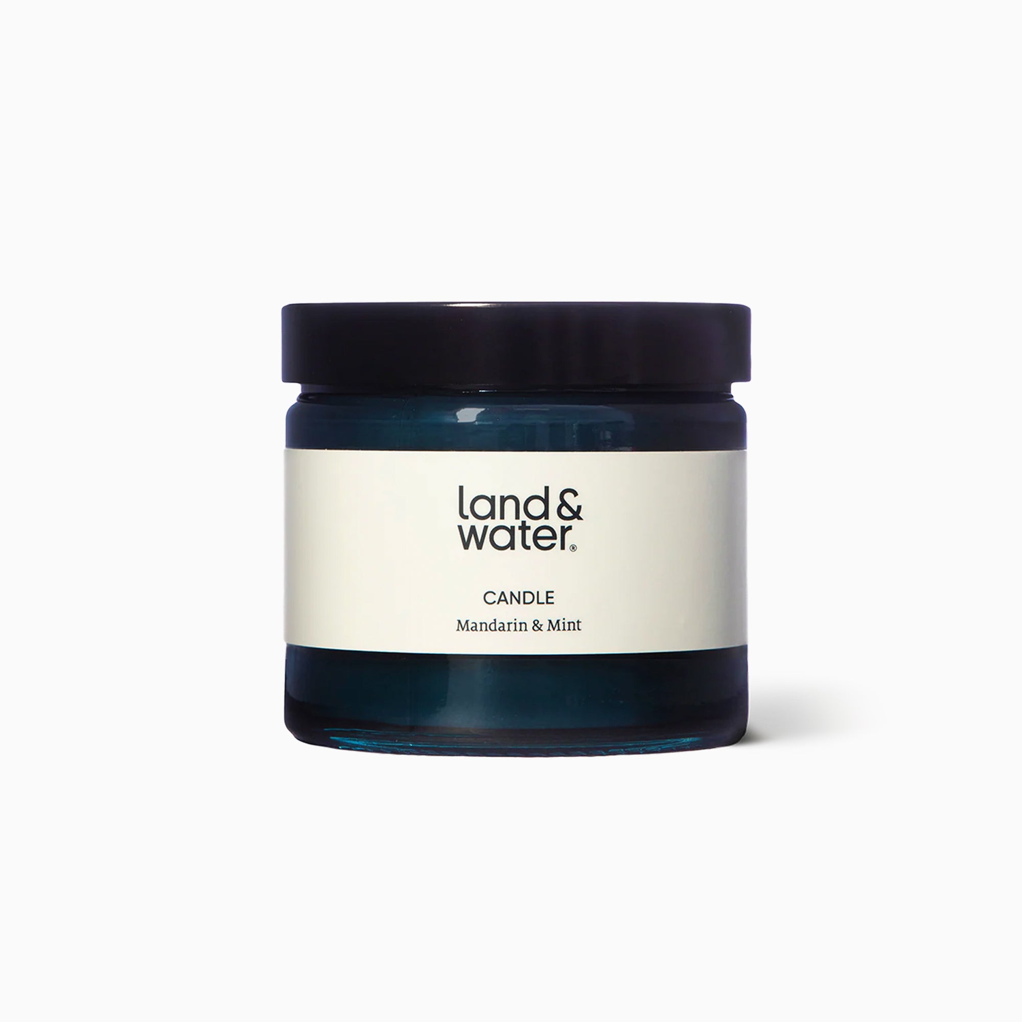 Candle-LWCANMM - Natural Wax Mandarin & Mint Candle-Land & Water