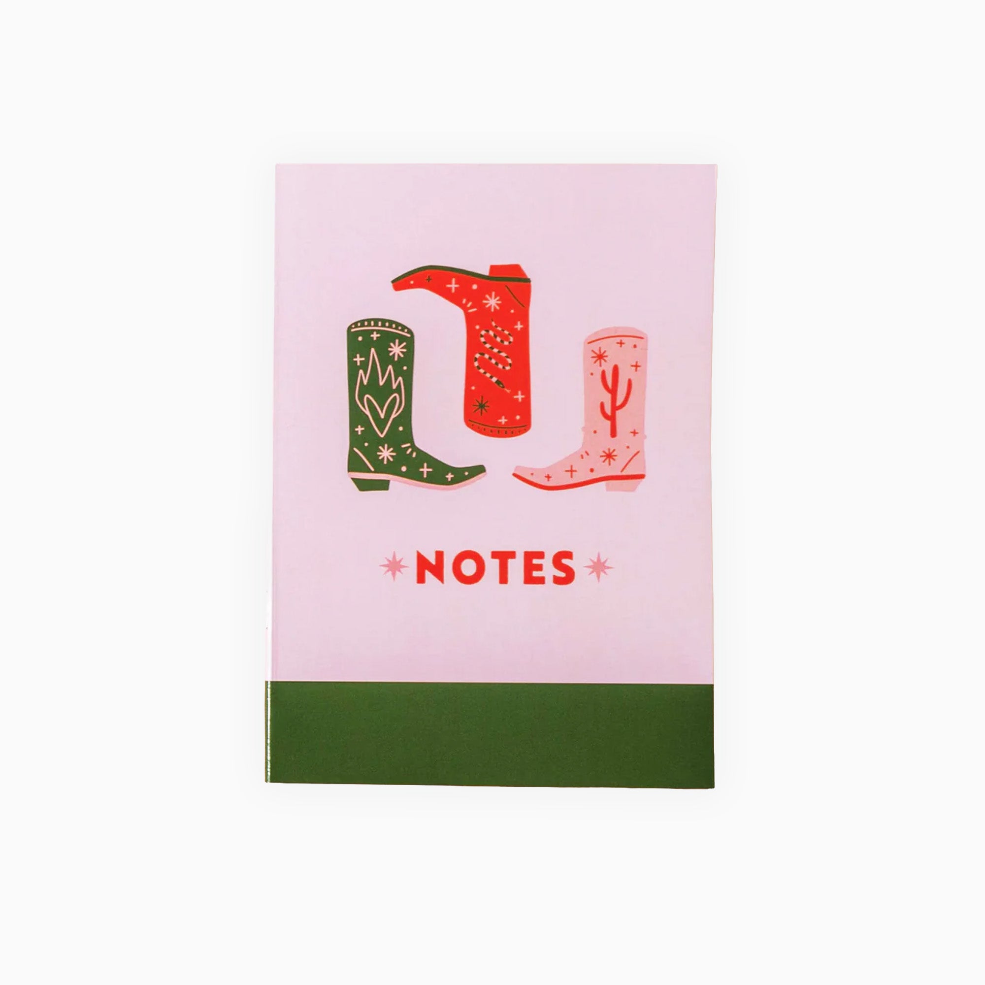 Notebook-TUE-CWB-NTBK-LINED-A5 - Cowboy Boots A5 Notebook-Good Tuesday