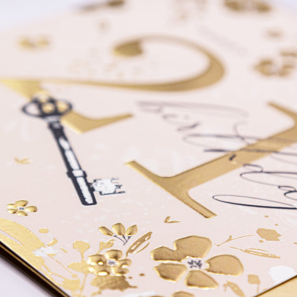 Luxury Card - LN014 - Key to Future 21st Birthday Luxury Card - Key to the Future 21st Birthday Card - Whistlefish