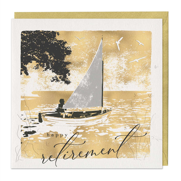 Luxury Card - LN026 - Sailing Into Retirement Luxury Card - Sailing Into Retirement Card - Whistlefish