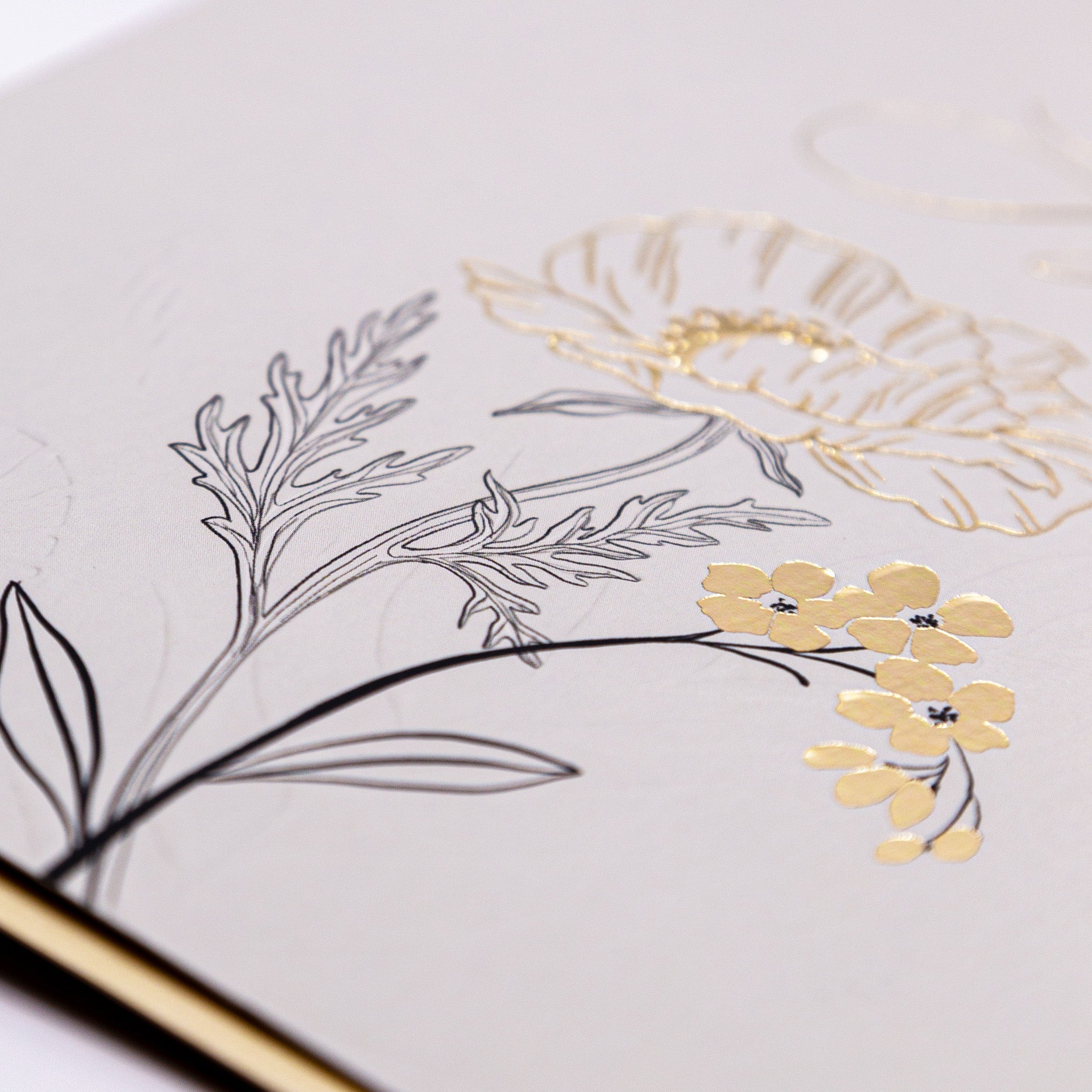 Luxury Card - LN027 - Serenity Poppy Sympathy Luxury Card - Serenity Poppy Sympathy Card - Whistlefish