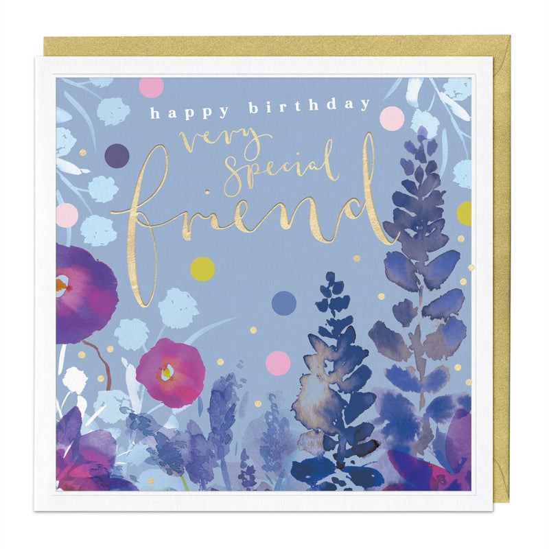 Luxury Card - LN036 - Special Friend Luxury Birthday Card - Special Friend Luxury Birthday Card - Whistlefish