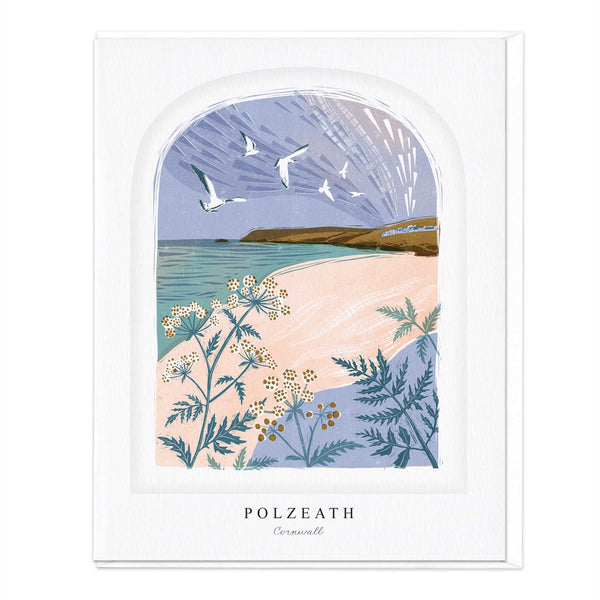 Luxury Card - LN047-F044 - Polzeath Lino Luxury Card - Polzeath Lino Luxury Card - Whistlefish