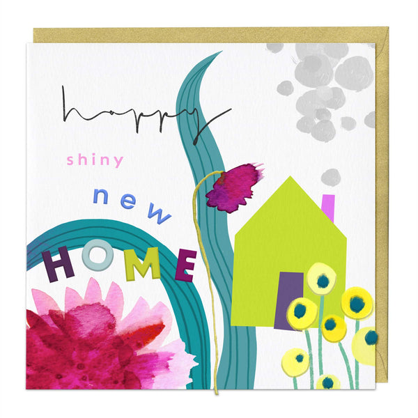 Luxury Card - LN057 - Spaced Floral New Home Luxury Card - Spaced Floral New Home Luxury Card - Whistlefish