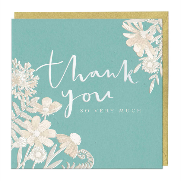 Luxury Card - LN064 - Thank You Floral Luxury Card - Thank You Floral Luxury Card - Whistlefish