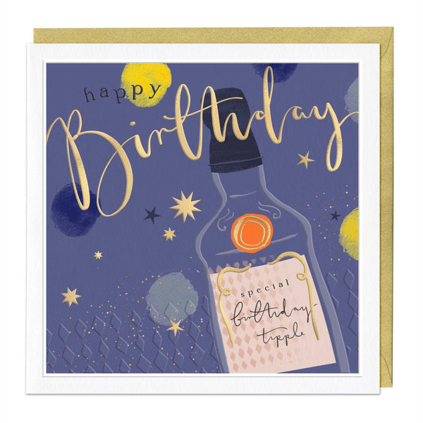 Luxury Card - LN085 - Birthday Tipple Luxury Card - Birthday Tipple Luxury Card - Whistlefish