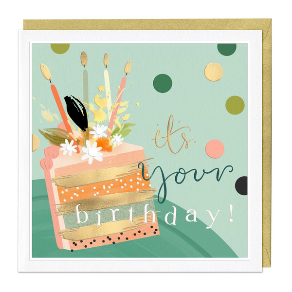 Luxury Card - LN086 - It's Your Brithday Cake Luxury Card - It's Your Brithday Cake Luxury Card - Whistlefish