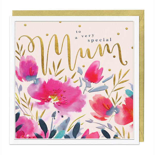 Luxury Card - LN096 - Special Mum Floral Luxury Card - Special Mum Floral Luxury Card - Whistlefish