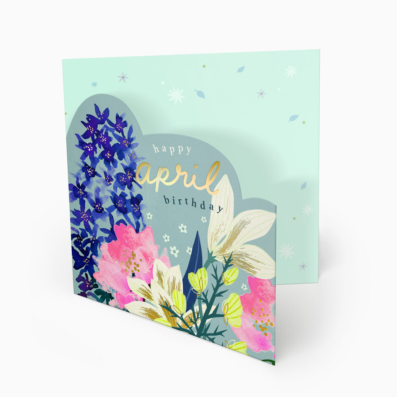 Luxury Card-LN148 - Bright Summer April Birthday Card-Whistlefish