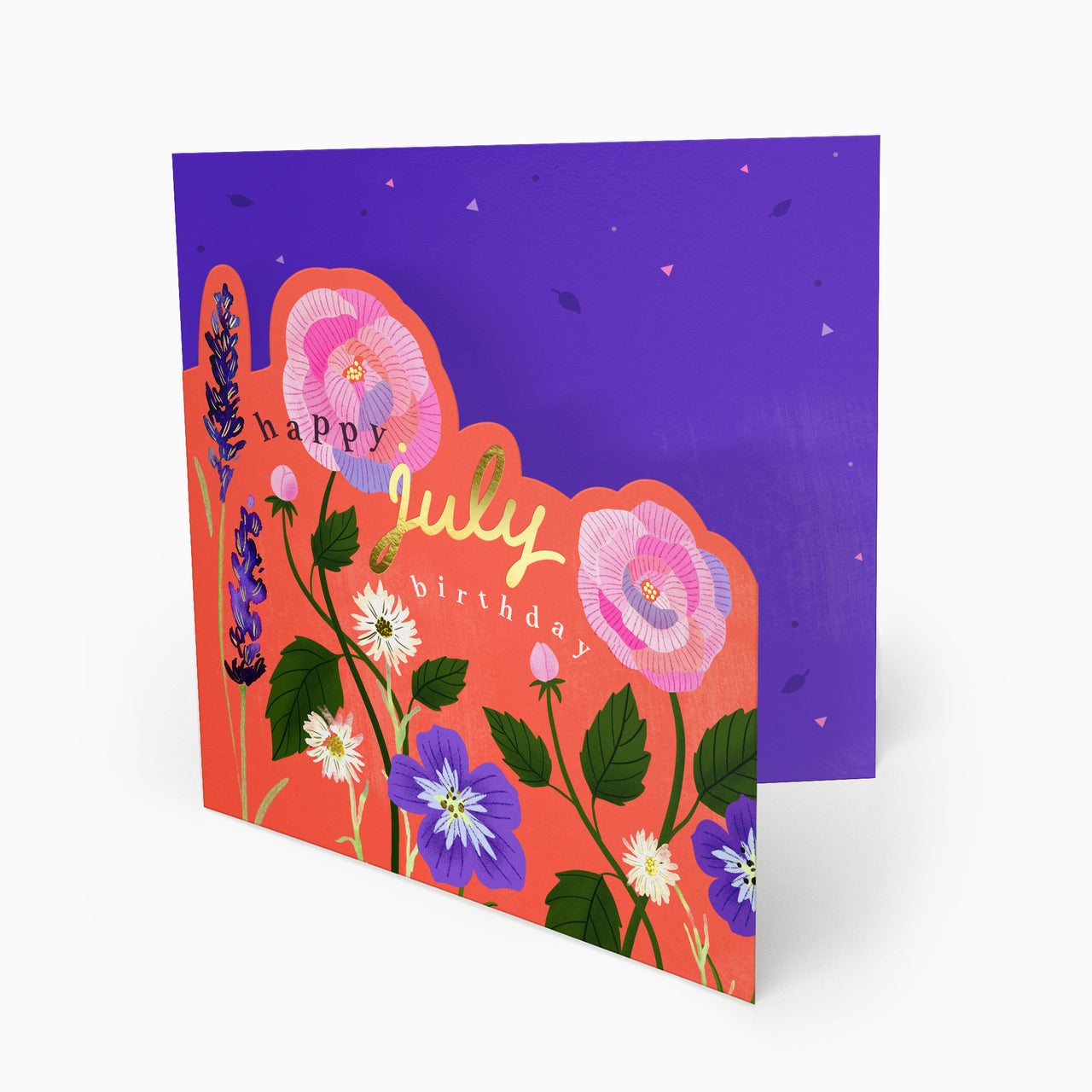 Luxury Card-LN151 - Bright Summer July Birthday Card-Whistlefish