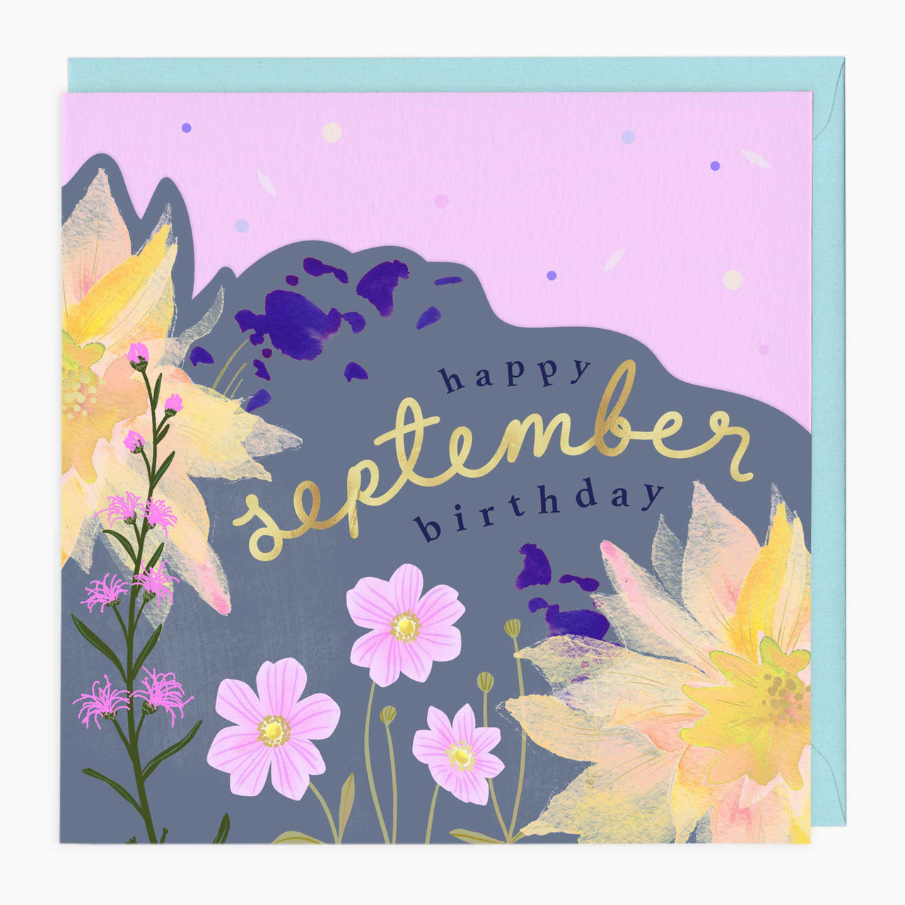 Luxury Card-LN153 - Bright Summer September Birthday Card-Whistlefish