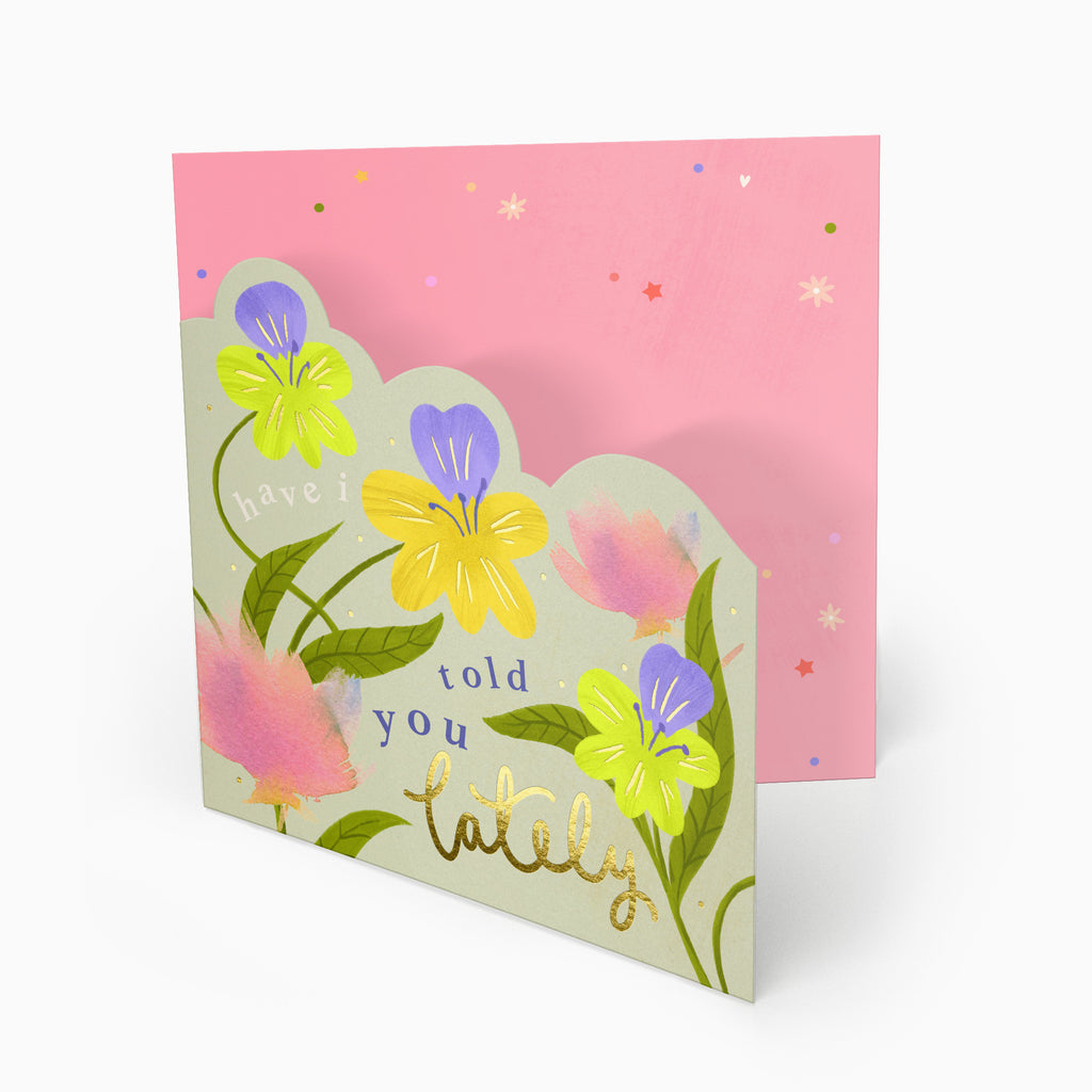 Luxury Card-LN157 - Bright Summer Floral Card-Whistlefish