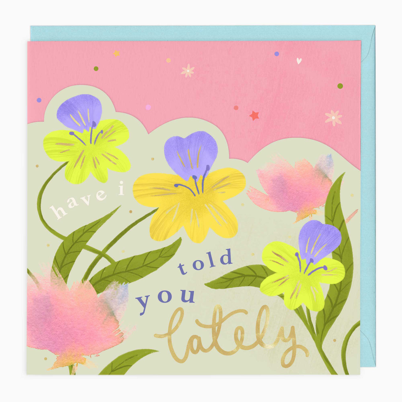 Luxury Card-LN157 - Bright Summer Floral Card-Whistlefish