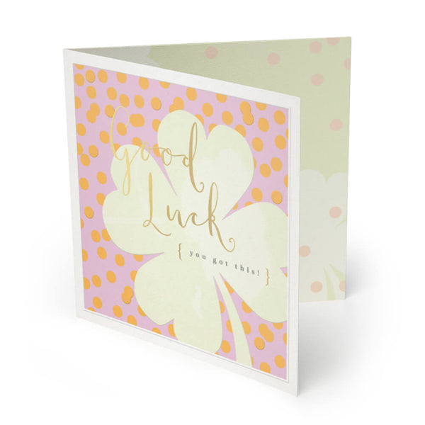 Luxury Card - LX001 - Good Luck Luxury Greeting Card - Good Luck Luxury Greeting Card - Whistlefish