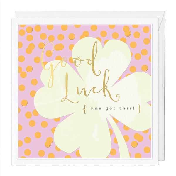 Good Luck Luxury Greeting Card - Champagne Collection - Whistlefish
