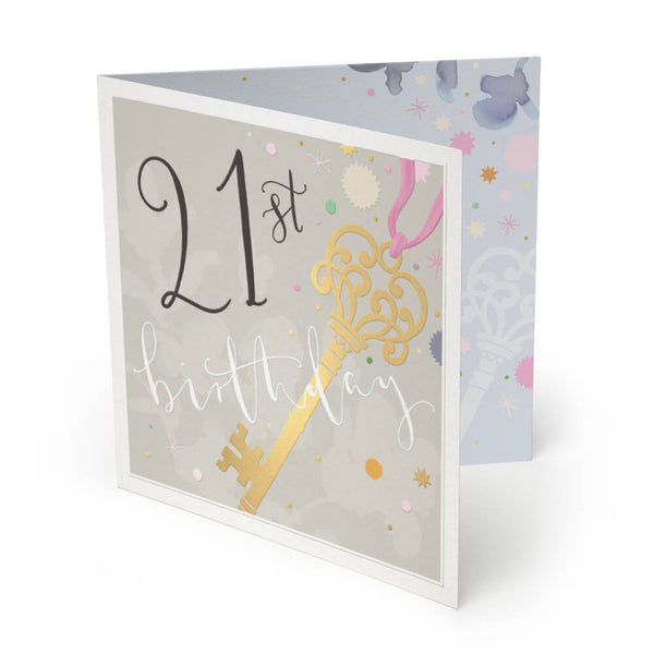 Luxury Card-LX017 - 21st Birthday Luxury Birthday Card-Whistlefish