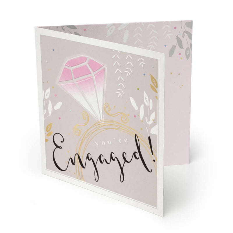 Luxury Card-LX028 - You're Engaged Luxury Engagement Card-Whistlefish