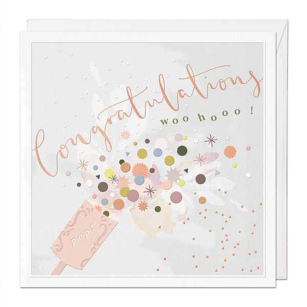 Congratulations Luxury Greeting Card - Champagne Collection