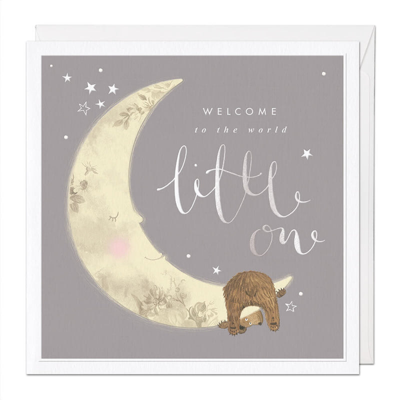 Luxury Card-LX040 - Welcome Little One Luxury Greeting Card-Whistlefish