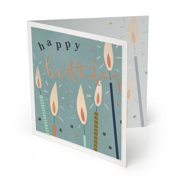 Luxury Card-LX043 - Candles Luxury Birthday Card-Whistlefish