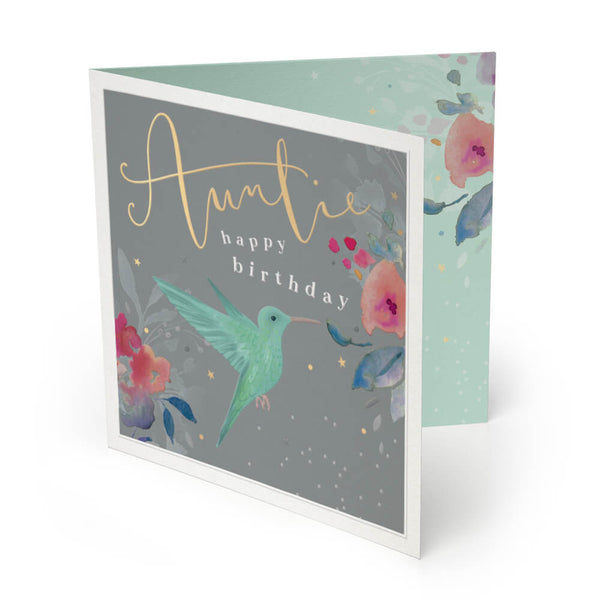 Luxury Card-LX046 - Auntie Luxury Birthday Card-Whistlefish