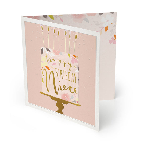 Luxury Card - LX047 - Happy Birthday Niece Luxury Greeting Card - Happy Birthday Niece Luxury Greeting Card - Whistlefish