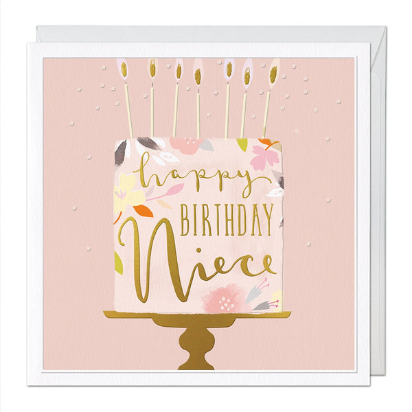 Happy Birthday Niece Luxury Greeting Card - Whistlefish