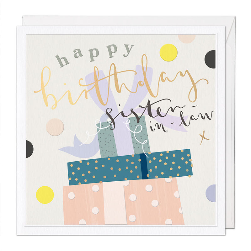 Luxury Card-LX048 - Sister-In-Law Luxury Birthday Card-Whistlefish
