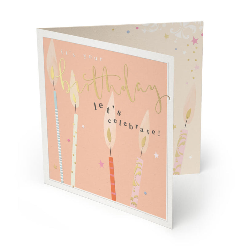 Luxury Card-LX055 - Celebrate Luxury Birthday Card-Whistlefish