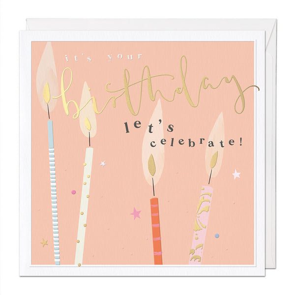 Celebrate Luxury Birthday Card - Champagne Collection - Whistlefish