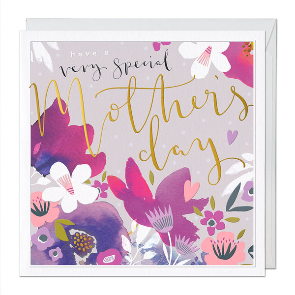 Luxury Card-LX057 - Lilac Flowers Luxury Mother's Day Card-Whistlefish