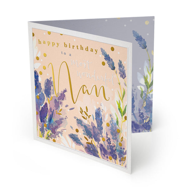 Luxury Card - LX059 - Most Wonderful Nan Luxury Birthday Card - Most Wonderful Nan Luxury Birthday Card - Whistlefish