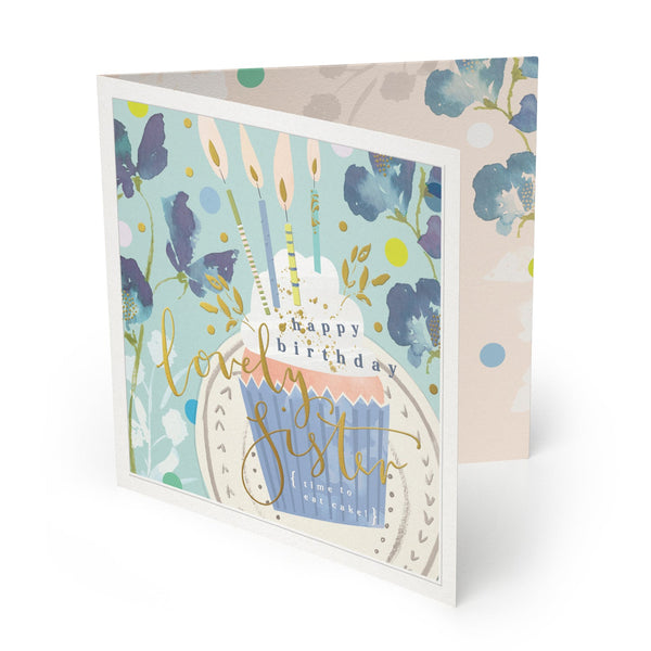 Luxury Card - LX061 - Lovely Sister Luxury Birthday Card - Lovely Sister Luxury Birthday Card - Whistlefish