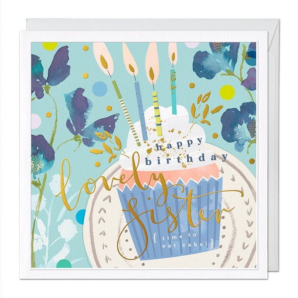 Luxury Card-LX061 - Lovely Sister Luxury Birthday Card-Whistlefish