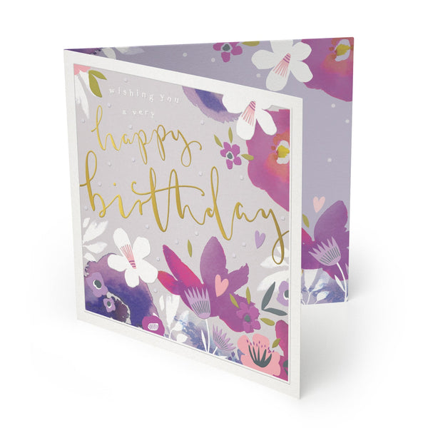 Luxury Card - LX064 - Very Happy Birthday Luxury Card - Very Happy Birthday Luxury Card - Champagne Collection - Whistlefish